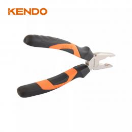 KENDO 10133 คีมปากจิ้งจก มีปีก (ชุบโครเมียม/ด้ามหุ้มยาง) 200mm/8นิ้ว