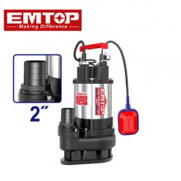 EMTOP EWPPQD07501 ปั๊มน้ำแช่+ลูกลอย ดูดโคลน 750W 1.0HP