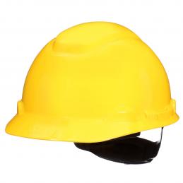 3M 7100239985 SecureFit หมวกนิรภัย H-702SFR-UV, สีเหลือง, รองในแบบปรับหมุน 4 จุด, มี Uvicator (ขายครั้งล่ะ 20 ใบ)