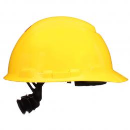 3M 7100239985 SecureFit หมวกนิรภัย H-702SFR-UV, สีเหลือง, รองในแบบปรับหมุน 4 จุด, มี Uvicator (ขายครั้งล่ะ 20 ใบ)