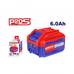 SKI - สกี จำหน่ายสินค้าหลากหลาย และคุณภาพดี | EMTOP EBPK2060 แบตเตอรี่ 20V 6.0Ah