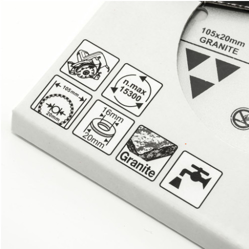 MAKITA D-44351 ใบเพชร 4นิ้ว น้ำ-แกรนิต เงิน # MP003209