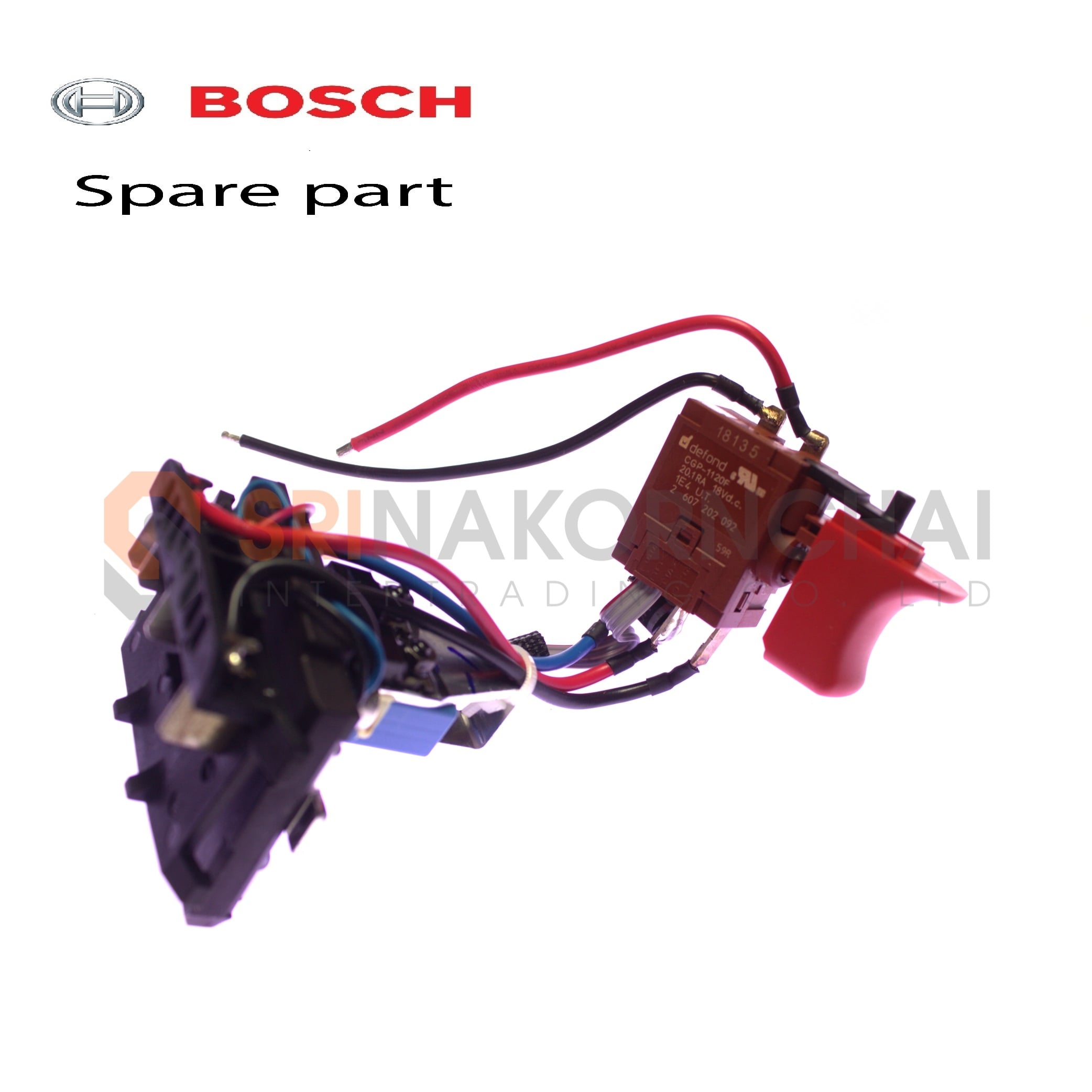 SKI - สกี จำหน่ายสินค้าหลากหลาย และคุณภาพดี | BOSCH 2610016810 Electronic Assembly สวิตซ์ GDS18V-LI HT