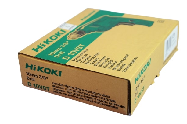 HIKOKI (HITACHI) D10VST สว่านไฟฟ้า 10 มม. หมุน ซ้าย/ขวา ได้ 450W 10 ลัง (ราคาต่อเครื่อง,1 ลัง มี 10 เครื่อง)