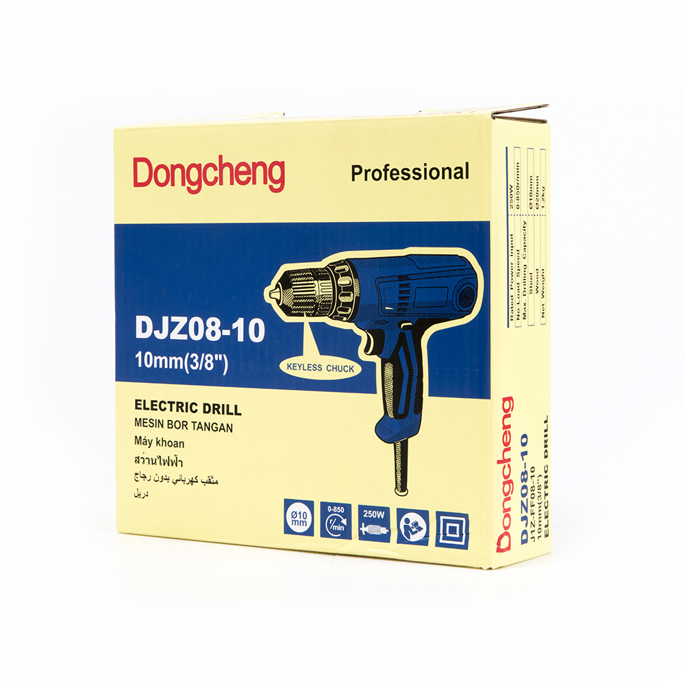 Dongcheng(DCดีจริง) DJZ08-10 สว่านไฟฟ้า 10 มม. 250W (Keyless) ซ้าย-ขวา
