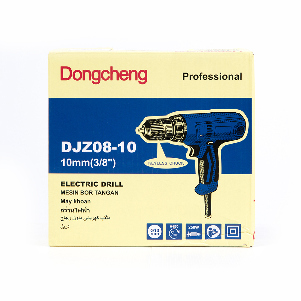 Dongcheng(DCดีจริง) DJZ08-10 สว่านไฟฟ้า 10 มม. 250W (Keyless) ซ้าย-ขวา