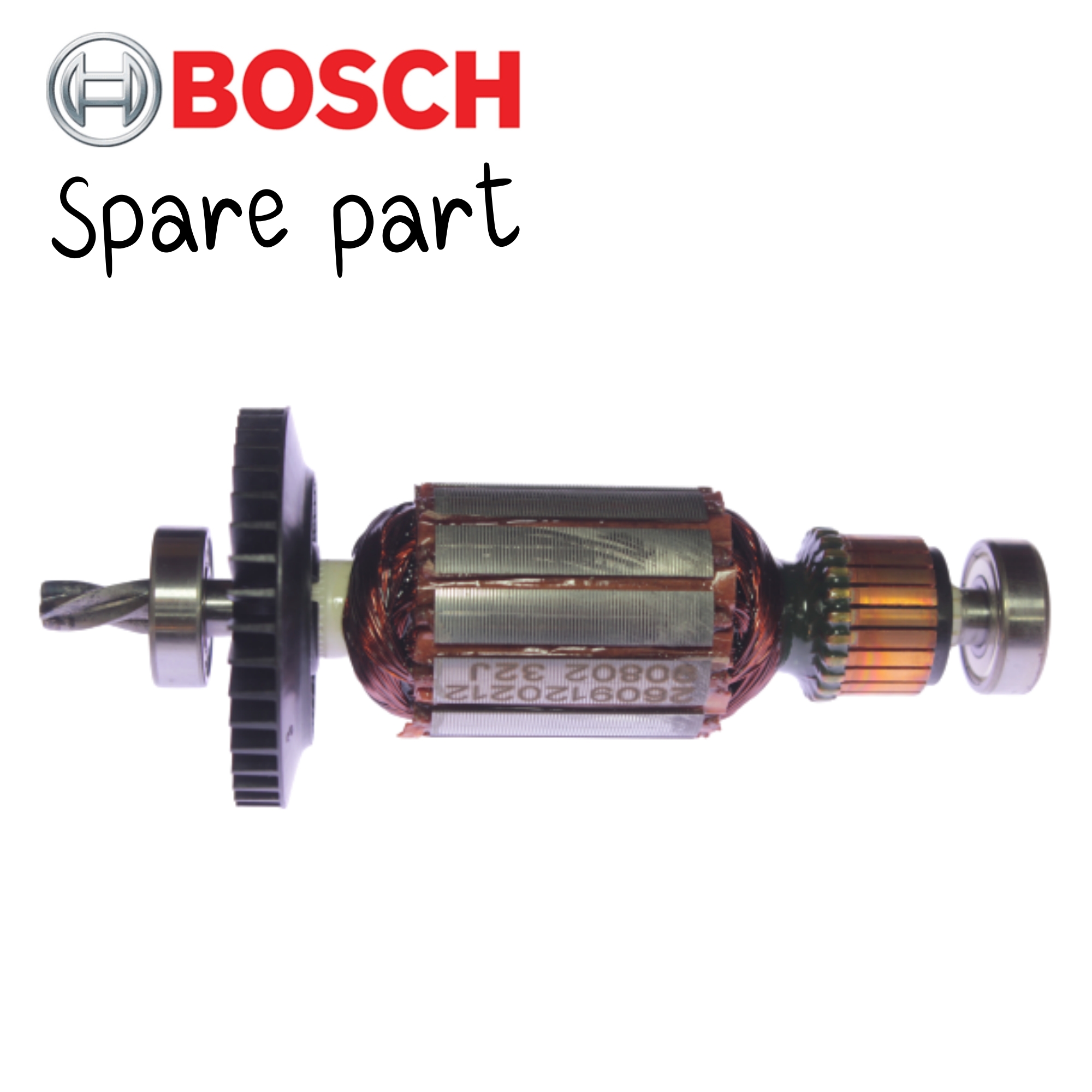 BOSCH 2609120339 #803 (RPLC 2604010803) Armature ทุ่น GBM13RE, GBM13HRE, GSR6-25TE