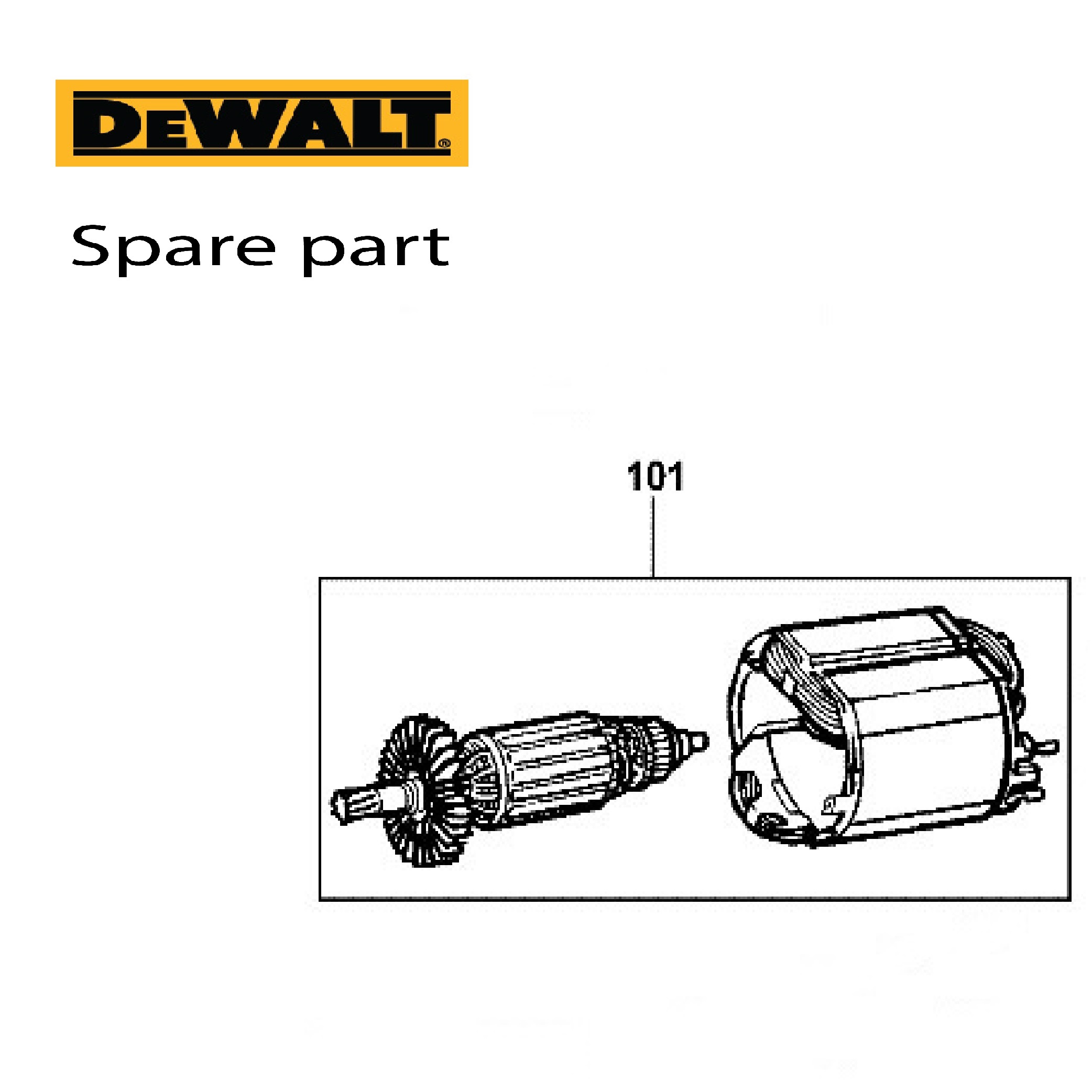 SKI - สกี จำหน่ายสินค้าหลากหลาย และคุณภาพดี | DEWALT 1005202-00 #101 MOTOR SA INCL. 101&102 ทุ่น&ฟิลคอยส์ DW566K