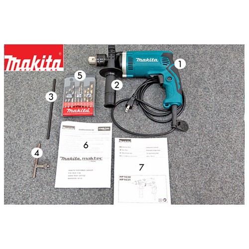 MAKITA HP1630KSP (TH) สว่านกระแทก 16mm (5/8นิ้ว) 710W ปรับช้าเร็ว (มีกล่อง)