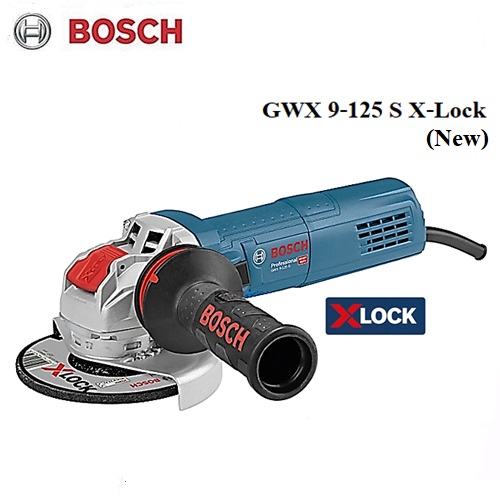 SKI - สกี จำหน่ายสินค้าหลากหลาย และคุณภาพดี | BOSCH GWX9-125S เครื่องเจียร์ 5นิ้ว900 วัตต์ ระบบถอดใส่ใบเร็ว (X-Lock)ปรับรอบได้ #06017B2000