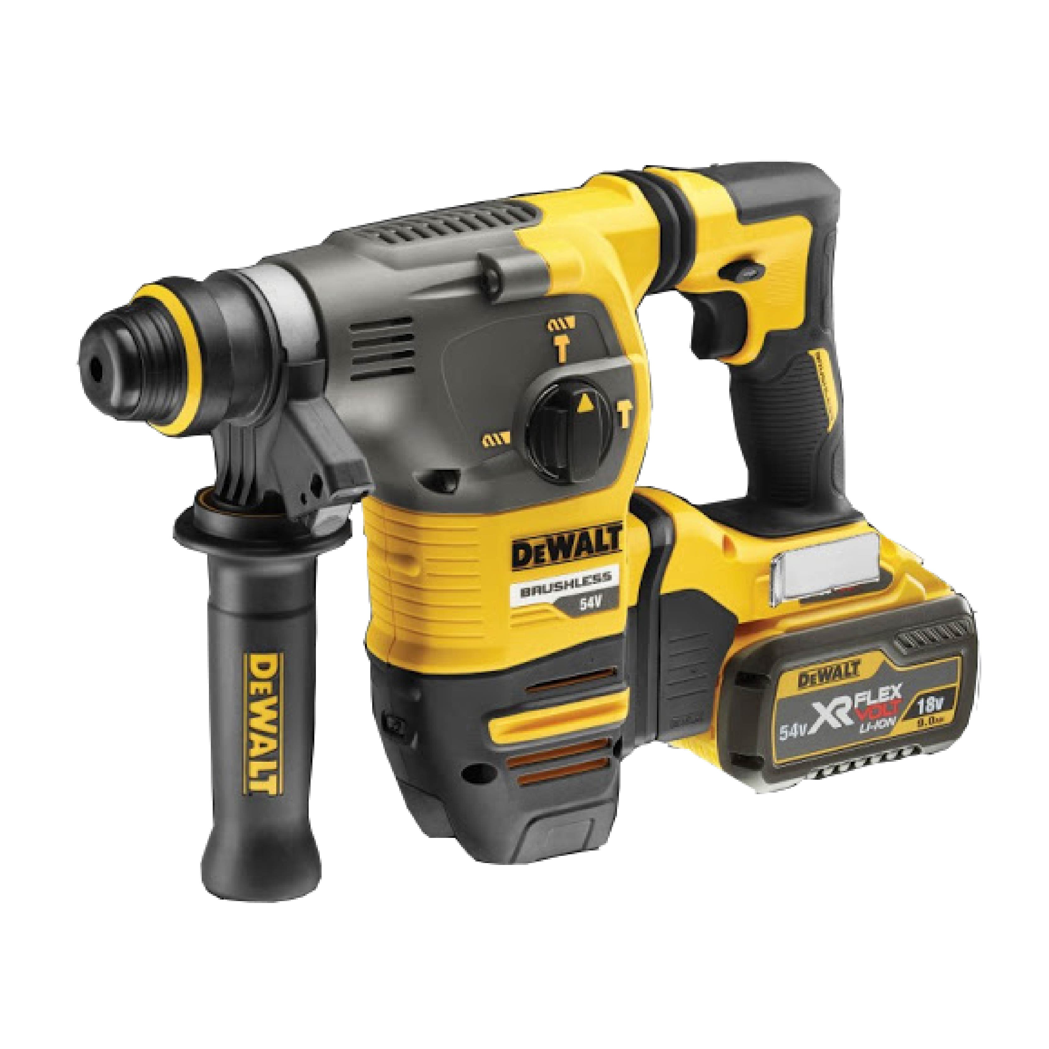 SKI - สกี จำหน่ายสินค้าหลากหลาย และคุณภาพดี | DEWALT DCH333X2-KR 54V XR Flexvolt 30mm SDS+ Brushless L-Shape hammer (สว่านกระแทกไร้สาย L Shape ขนาด30มม. SDS+ flexvolt 54V