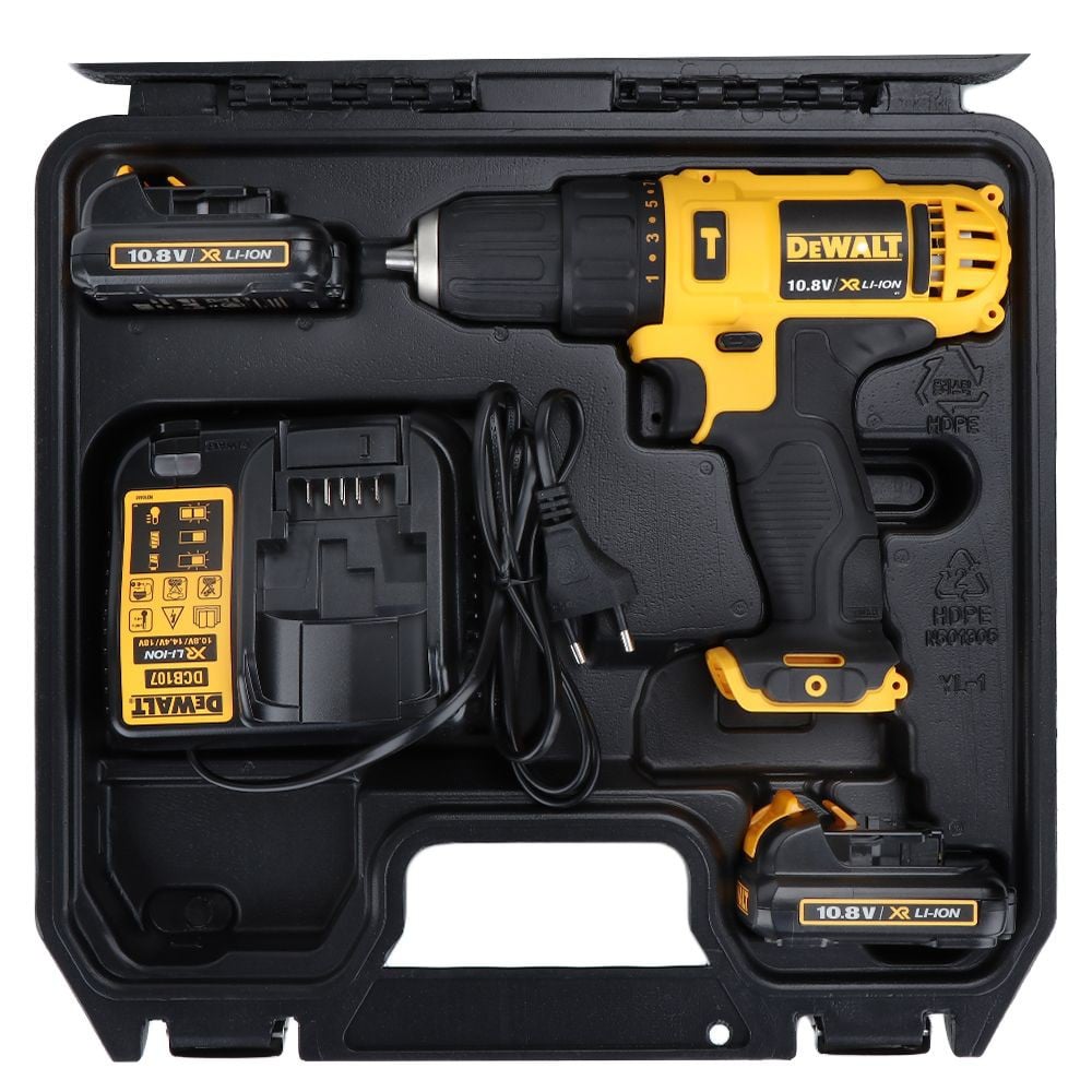 SKI - สกี จำหน่ายสินค้าหลากหลาย และคุณภาพดี | DEWALT DCD716C2K-B110.8V HAMMER DRILL + 2 Battery , Kit Box