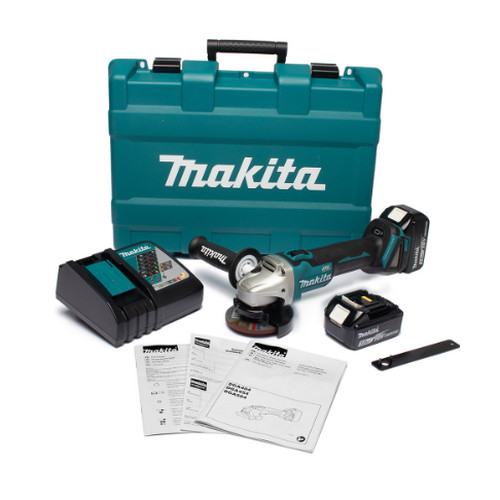 SKI - สกี จำหน่ายสินค้าหลากหลาย และคุณภาพดี | MAKITA DGA404RFE เครื่องเจียรไร้สาย 4นิ้ว สวิทช์ข้าง 18V