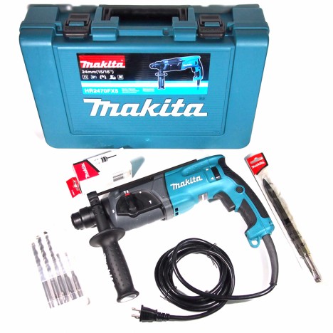 MAKITA HR2470FX5 สว่านโรตารี่ 3 ระบบ 24mm. +หัวสว่าน+ดอก (MCC-โปร)