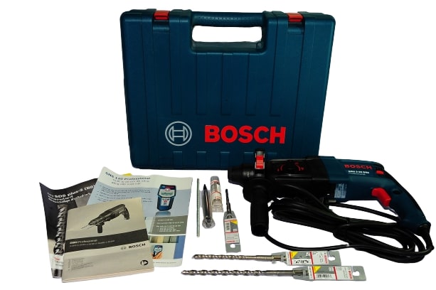 SKI - สกี จำหน่ายสินค้าหลากหลาย และคุณภาพดี | BOSCH GBH2-26DRE (SET) สว่านโรตารี่ 26mm สกัดได้ 800W (แถมดอก Plus3 6.5x110=1,8x160=1,10x210=1,ดอกสกัดแหลม=1) #061125339E