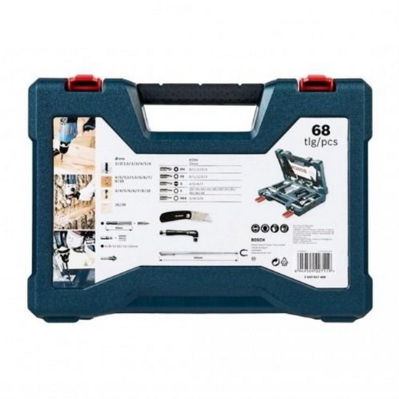 BOSCH ชุดไขควงและดอกสว่าน Bosch 68p V-Line #2607017409
