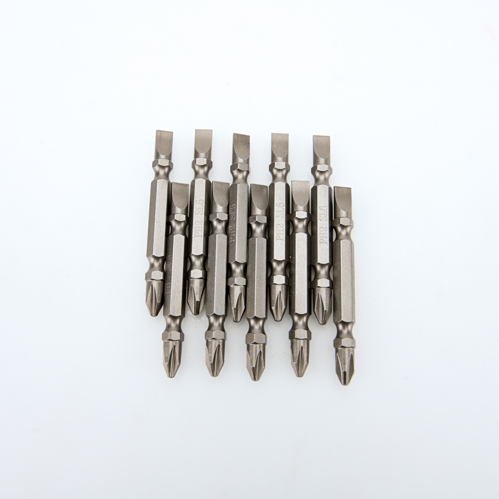 Dongcheng(DCดีจริง) 30470900004 ดอกไขควงลมสีดำ -+ #2x65mm. Phillips and line screwdriver bit