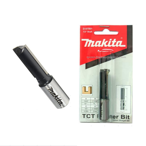 SKI - สกี จำหน่ายสินค้าหลากหลาย และคุณภาพดี | MAKITA D-07901 ดอกเร้าเตอร์ 1/2x12mm.