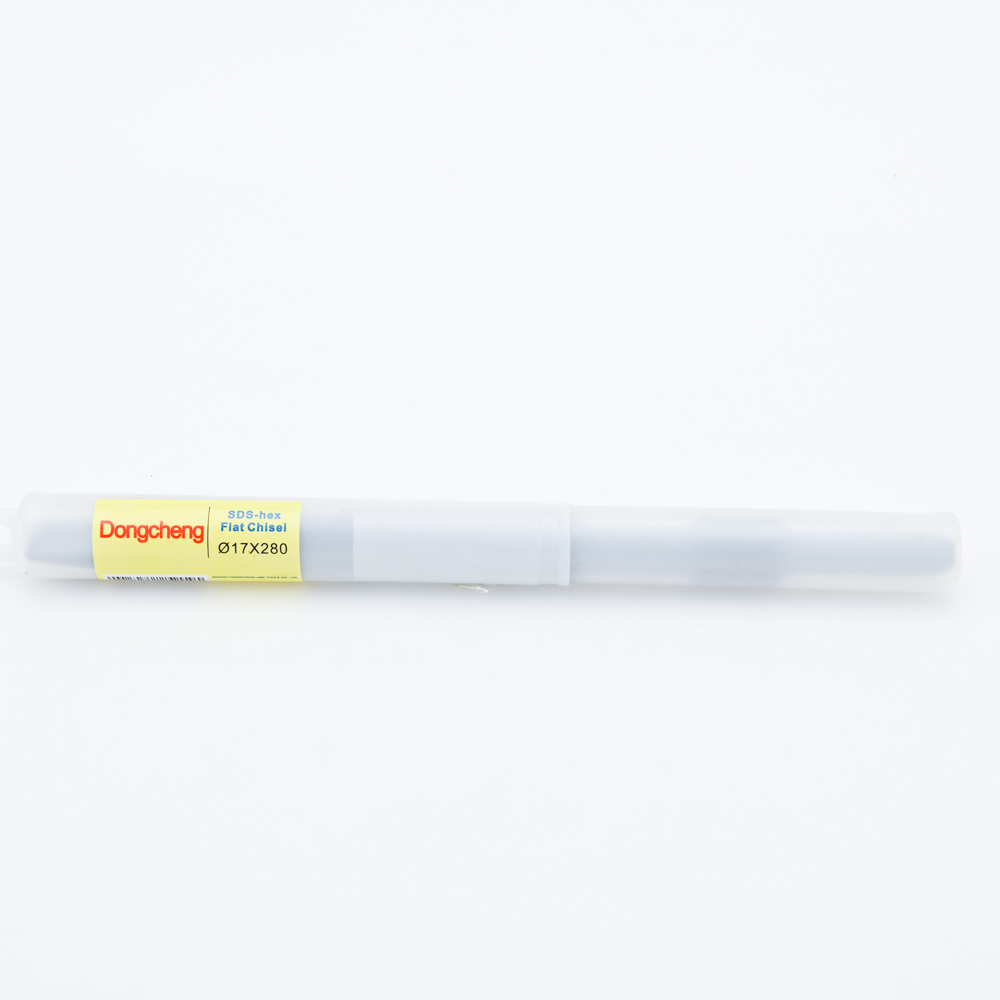 Dongcheng(DCดีจริง) 30470300006 ดอกสกัดปากแบน 17x280 SDS Hex Flat chisel