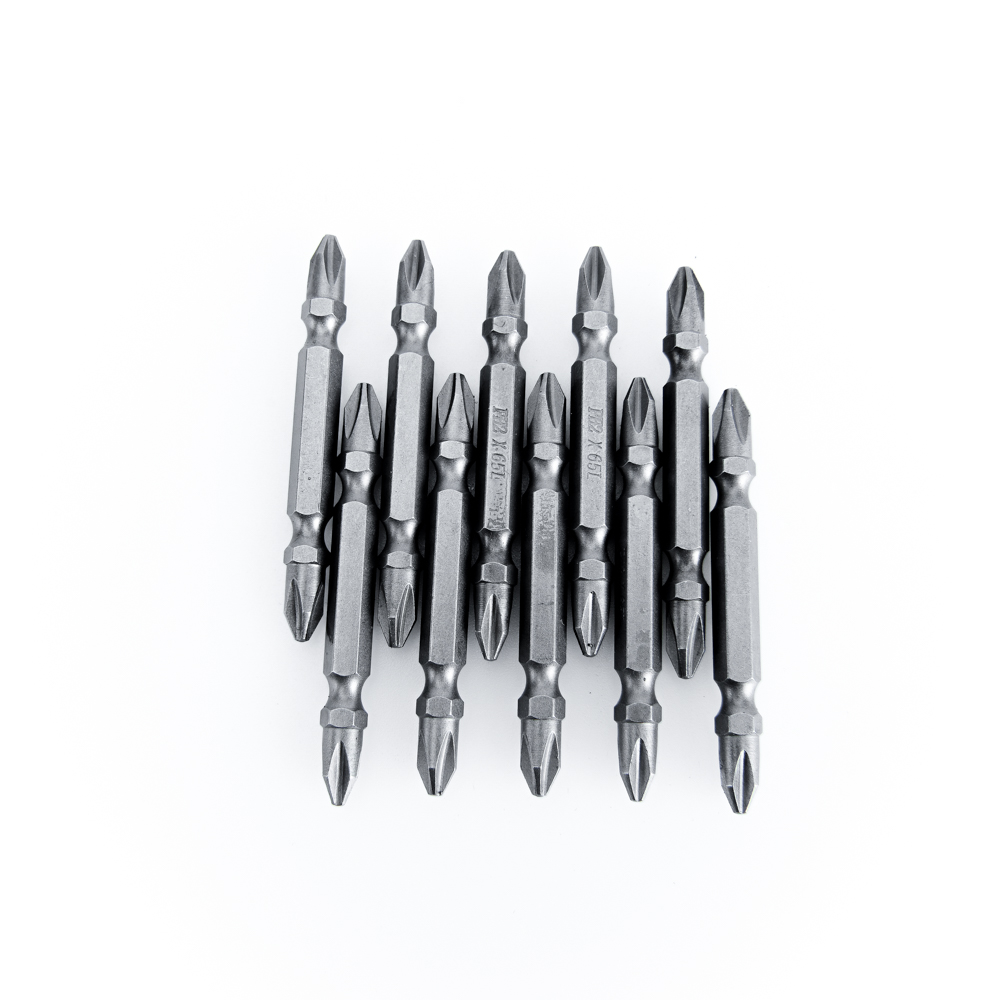 Dongcheng(DCดีจริง) 30470900002 ดอกไขควงลมสีดำ ++ #2x65mm. Double Head Phillips screwdriver bit