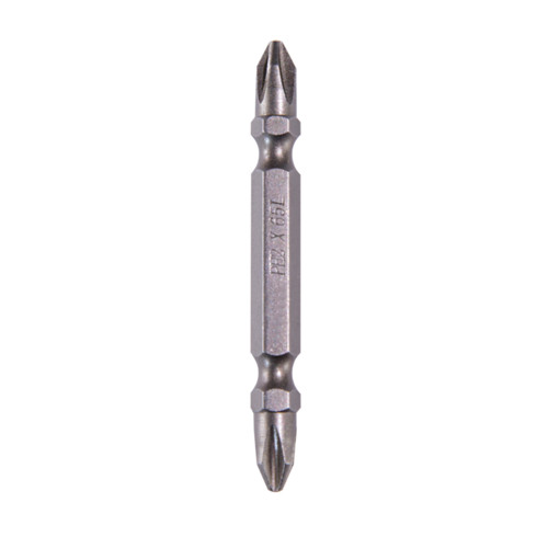 Dongcheng(DCดีจริง) 30470900002 ดอกไขควงลมสีดำ ++ #2x65mm. Double Head Phillips screwdriver bit