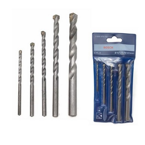 SKI - สกี จำหน่ายสินค้าหลากหลาย และคุณภาพดี | BOSCH 2608578781 ดอกเจาะปูนก้านกลม 5 ตัวชุด 4,5,6,8,10 CYL-2