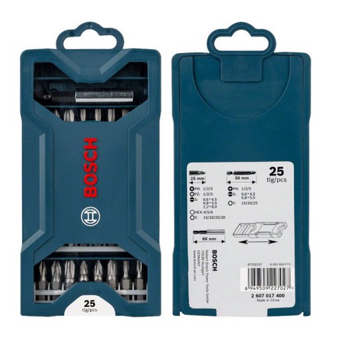 SKI - สกี จำหน่ายสินค้าหลากหลาย และคุณภาพดี | BOSCH 2607017400 ดอกไขควง 25 ตัวชุด X-Line