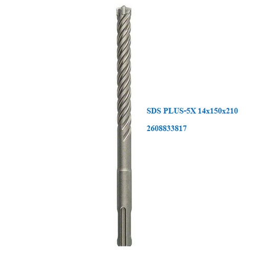 BOSCH ดอกโรตารี่ SDS PLUS-5X 14x150x210 #2608833817