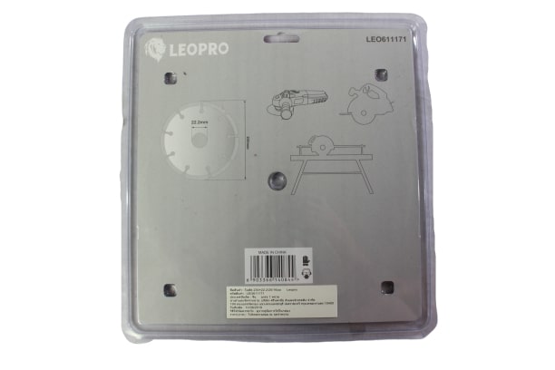 LEOPRO 611171 LP03009 ใบเพชร ตัดแห้ง 9นิ้ว 230mm×25.4/22.2/20/16mm (1 ใบ/แพ็ค)