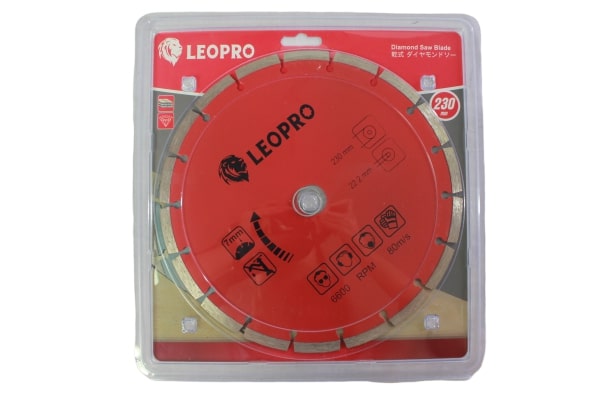 LEOPRO 611171 LP03009 ใบเพชร ตัดแห้ง 9นิ้ว 230mm×25.4/22.2/20/16mm (1 ใบ/แพ็ค)