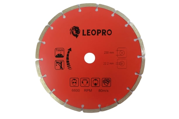 SKI - สกี จำหน่ายสินค้าหลากหลาย และคุณภาพดี | LEOPRO 611171 LP03009 ใบเพชร ตัดแห้ง 9นิ้ว 230mm×25.4/22.2/20/16mm (1 ใบ/แพ็ค)