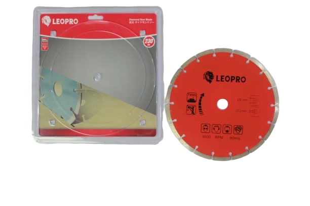 LEOPRO 611171 LP03009 ใบเพชร ตัดแห้ง 9นิ้ว 230mm×25.4/22.2/20/16mm (1 ใบ/แพ็ค)