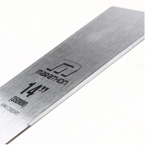 MARATHON ใบมีดตัดหญ้าสีเงิน 14นิ้ว (355X1.8MM)-บังตอ