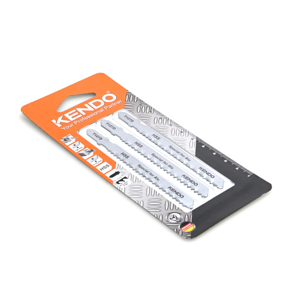 KENDO 46004301 ใบเลื่อยจิ๊กซอตัดอลูมิเนียม T127D (3 ชิ้น/แพ็ค)
