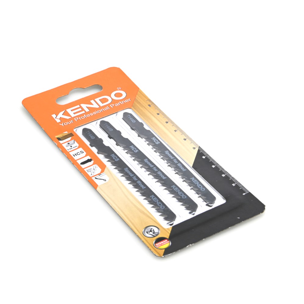 KENDO 46000601 ใบเลื่อยจิ๊กซอตัดไม้ T144D (3 ชิ้น/แพ็ค)