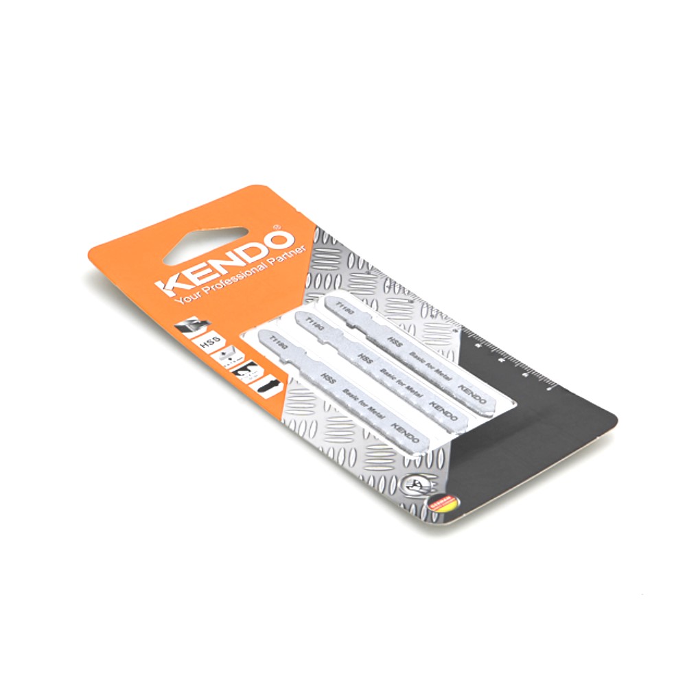 KENDO 46003001 ใบเลื่อยจิ๊กซอตัดเหล็ก T118G (3 ชิ้น/แพ็ค)