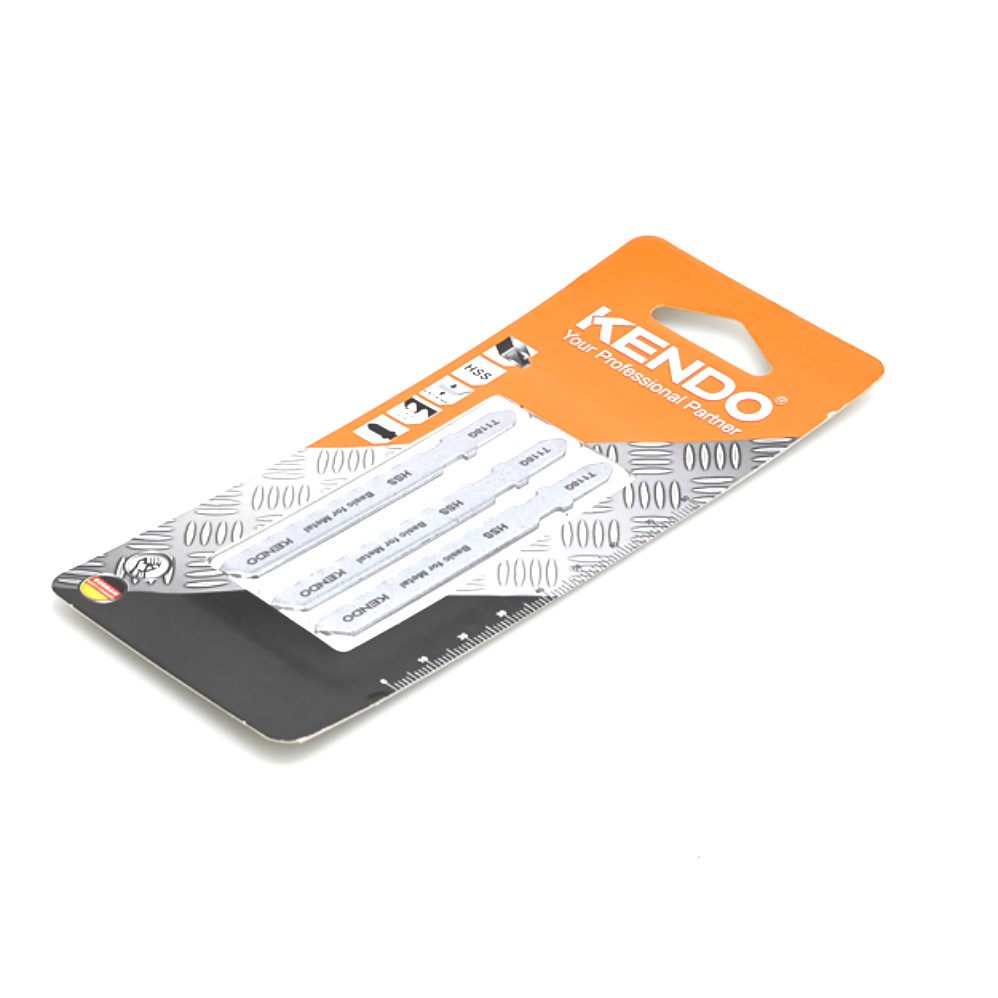 KENDO 46003001 ใบเลื่อยจิ๊กซอตัดเหล็ก T118G (3 ชิ้น/แพ็ค)