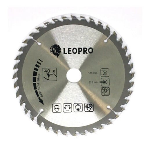 SKI - สกี จำหน่ายสินค้าหลากหลาย และคุณภาพดี | LEOPRO 622005 LP03016 ใบเลื่อยวงเดือน 7นิ้ว×40T 180mm×22.2/20/16mm + 40T (1 ใบ/แพ็ค)