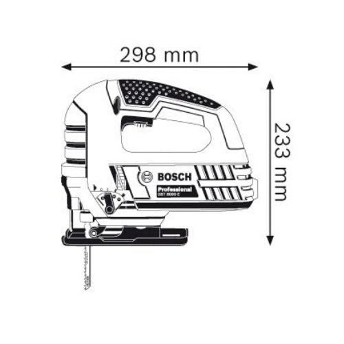 BOSCH GST8000E SDS เลื่อยฉลุไฟฟ้า 710 วัตต์ ปรับรอบ ช้า เร็ว มีระบบปรับแตะ 3 ระดับ ระบบใส่ใบเร็ว SDS Click #060158H0K0