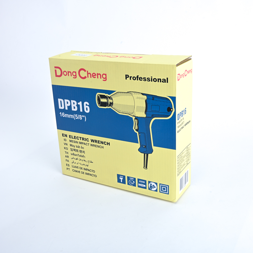 Dongcheng(DCดีจริง) DPB16 เครื่องยิงบ๊อกไฟฟ้า 1/2 นิ้ว 450W ความสามารถในการยิงโบล์ทสูงสุด 16 มม. (แถมลูกบล็อก NO.24)