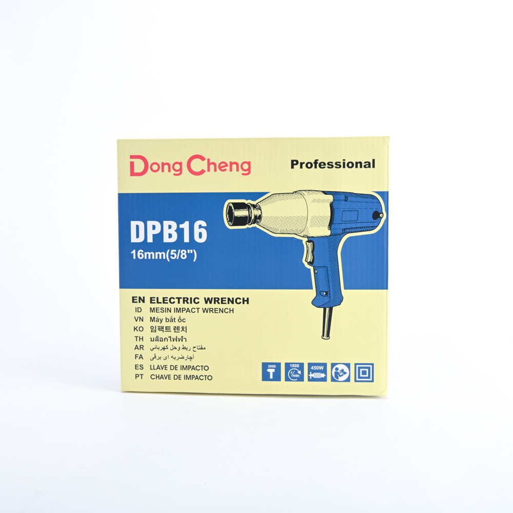 Dongcheng(DCดีจริง) DPB16 เครื่องยิงบ๊อกไฟฟ้า 1/2 นิ้ว 450W ความสามารถในการยิงโบล์ทสูงสุด 16 มม. (แถมลูกบล็อก NO.24)