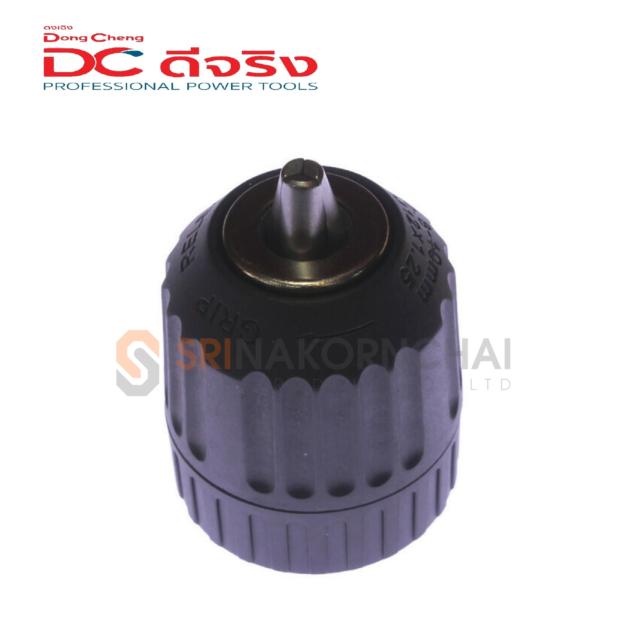 Dongcheng(DCดีจริง) 30471200021 Keyless Drill Chuck หัวสว่าน 0.8-10mm M12x1.25 (Threaded) ใช้กับ DJZ05-10A