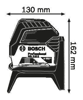 BOSCH GCL2-15G เลเซอร์กำหนดแนวเส้น กากบาท ระยะ 15 เมตร เลเซอร์สีเขียว #0601066J00 ใช้ขา BT150
