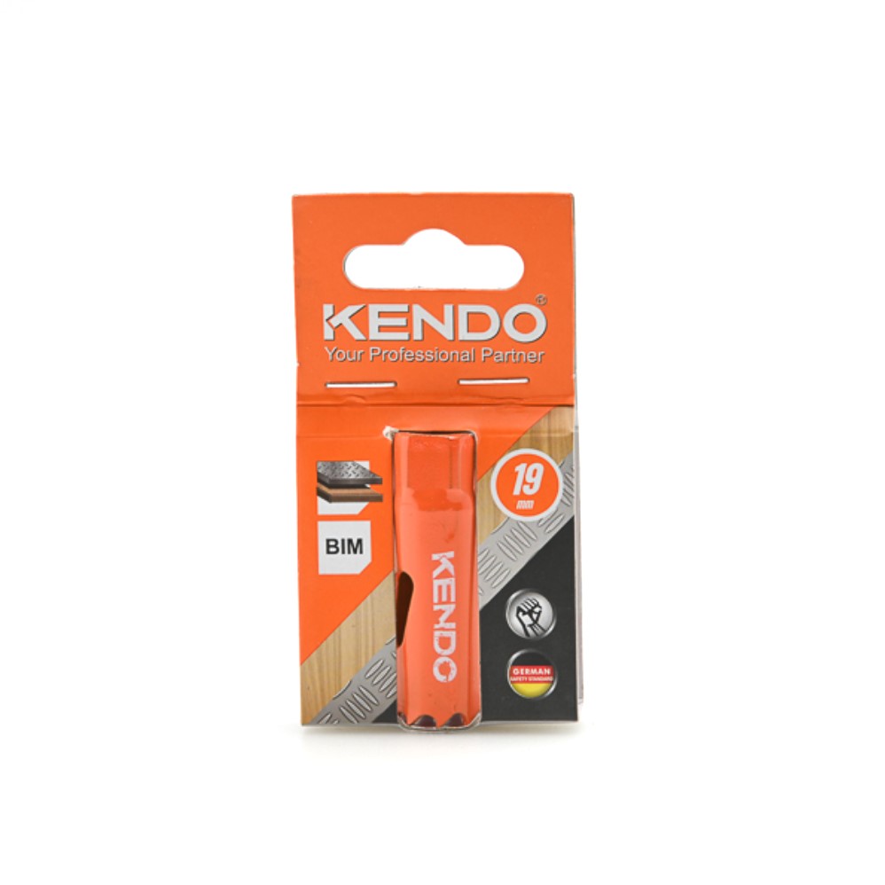 SKI - สกี จำหน่ายสินค้าหลากหลาย และคุณภาพดี | KENDO 41001927 โฮลซอเจาะเหล็ก 19 mm. (1 ชิ้น/แพ็ค) แบบลึก