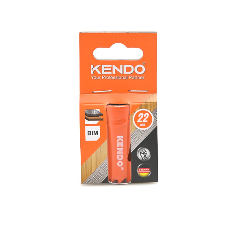 SKI - สกี จำหน่ายสินค้าหลากหลาย และคุณภาพดี | KENDO 41002227 โฮลซอเจาะเหล็ก 22 mm. (1 ชิ้น/แพ็ค) แบบลึก