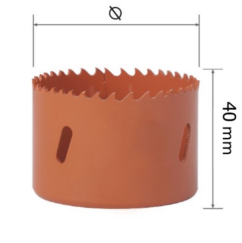 KENDO 41004027 โฮลซอเจาะเหล็ก 40 mm. (1 ชิ้น/แพ็ค) แบบลึก