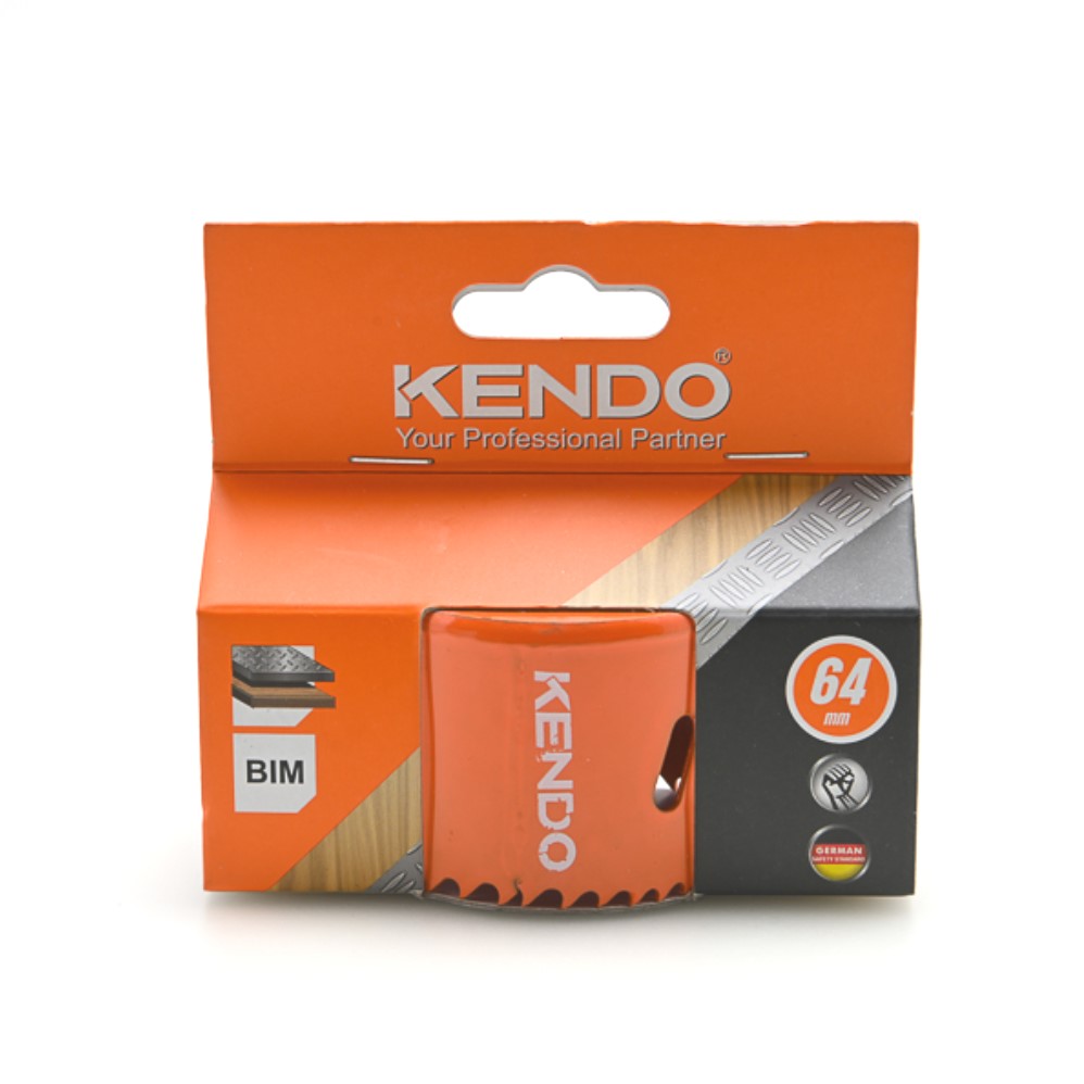 SKI - สกี จำหน่ายสินค้าหลากหลาย และคุณภาพดี | KENDO 41006427 โฮลซอเจาะเหล็ก 64 mm. (1 ชิ้น/แพ็ค) แบบลึก