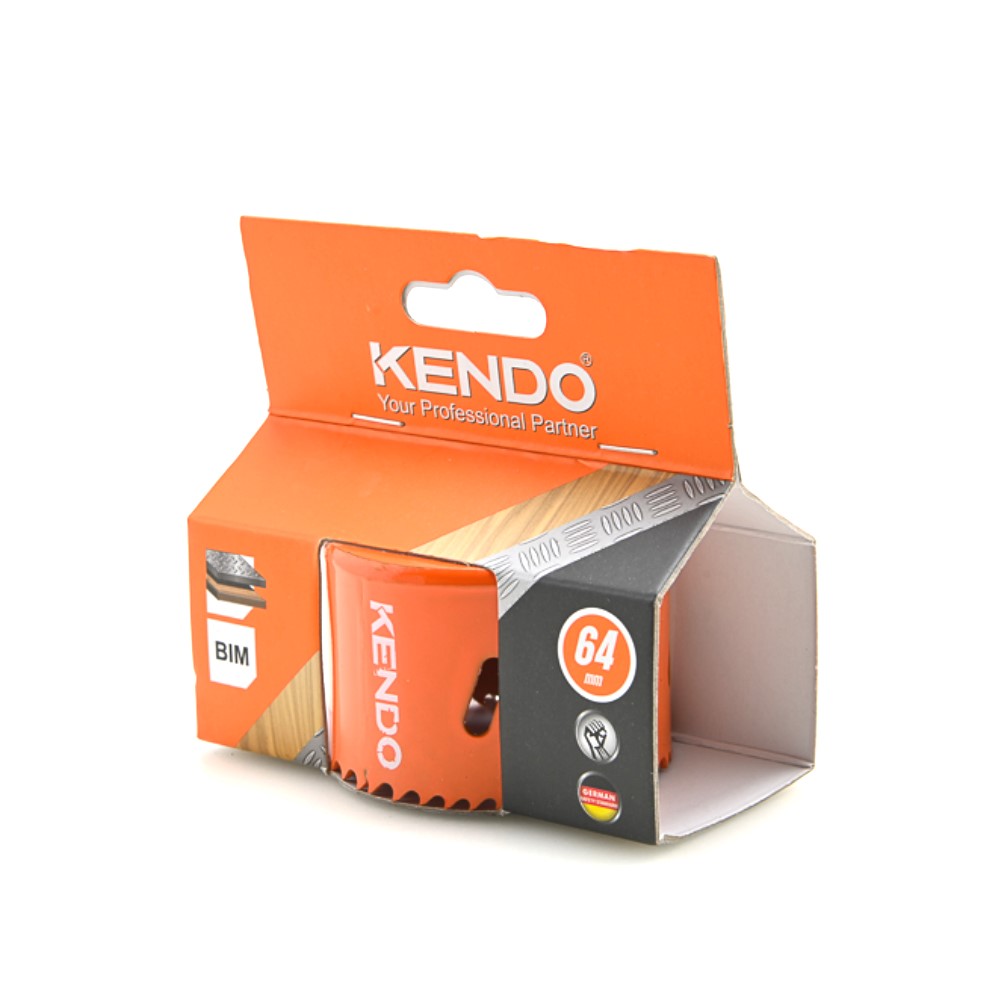 KENDO 41006427 โฮลซอเจาะเหล็ก 64 mm. (1 ชิ้น/แพ็ค) แบบลึก