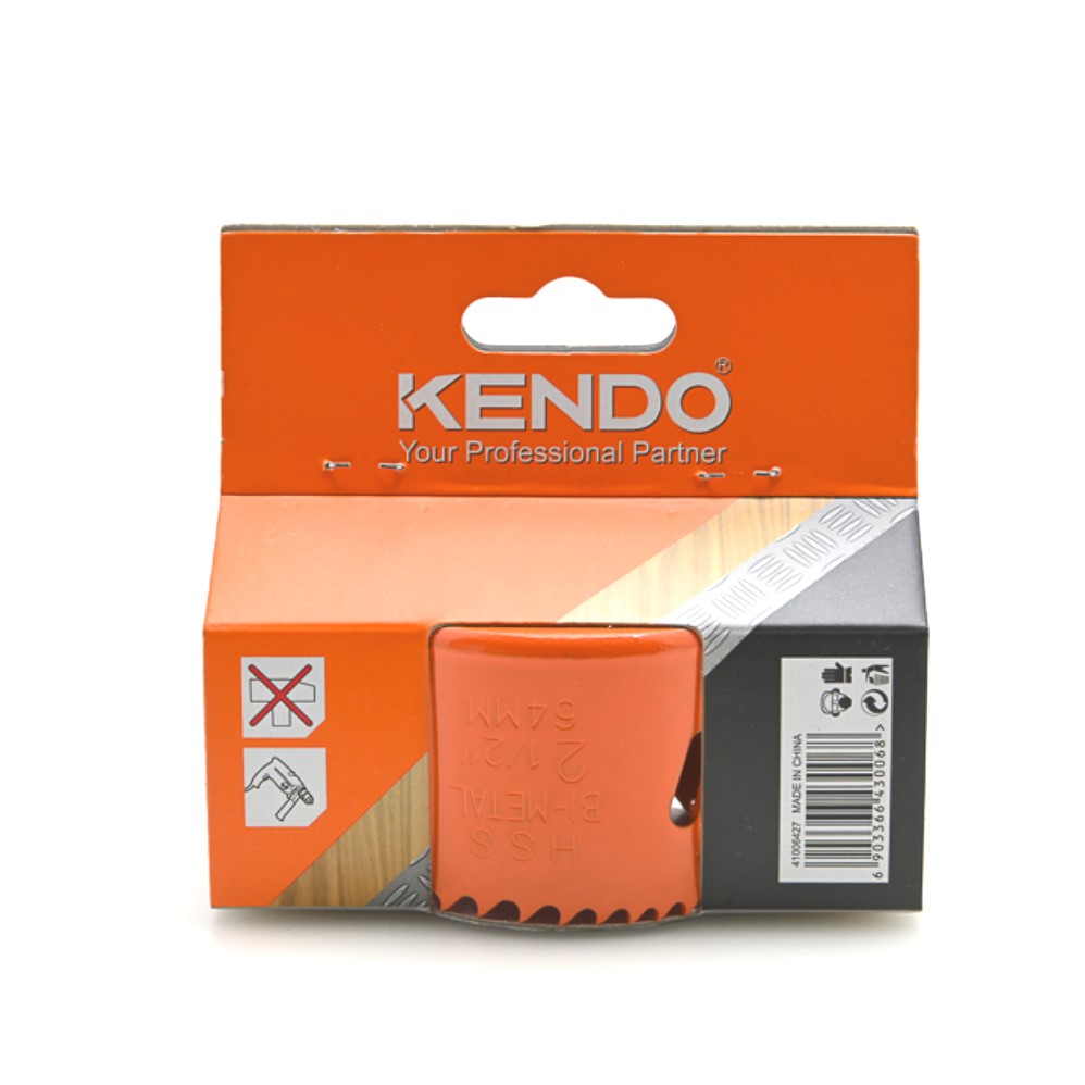 KENDO 41006427 โฮลซอเจาะเหล็ก 64 mm. (1 ชิ้น/แพ็ค) แบบลึก