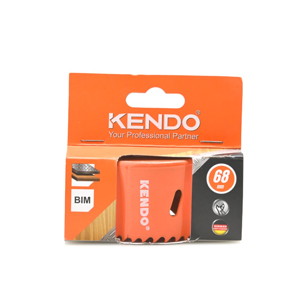 SKI - สกี จำหน่ายสินค้าหลากหลาย และคุณภาพดี | KENDO 41006827 โฮลซอเจาะเหล็ก 68 mm. (1 ชิ้น/แพ็ค) แบบลึก